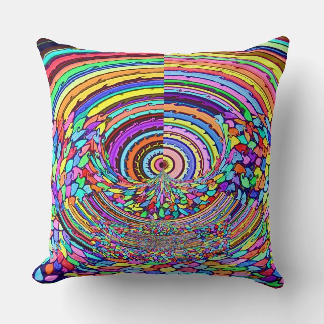 Coussin Voyage psychédélique (Recto)