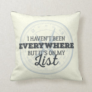 Coussin Voyagent plus de citation de motivation de timbre