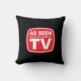 Coussin Vu en regardant la télé