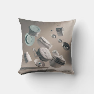 Coussin Vu et célébré : Hommage 3D Invisible au travail