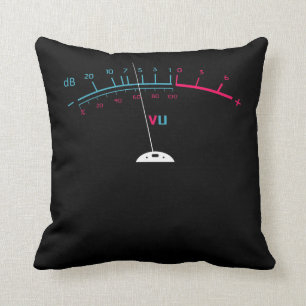 Coussin VU Meter Techno db Bass Music DJ edm Party