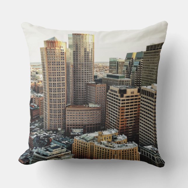 Coussin Vue de Boston (Recto)