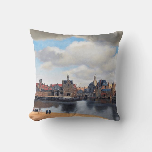 Coussin Vue de Delft, Johannes Vermeer, 1659-1660 (Recto)