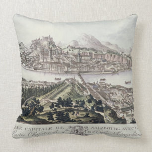 Coussin Vue de la capitale et de la forteresse de