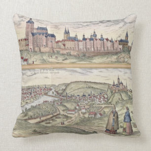 Coussin Vue de l'apparence de Prague (ci-dessus) le palais