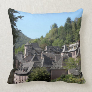 Coussin Vue du village médiéval (photo)