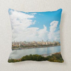 Coussin Vue panoramique de La Havane, Cuba