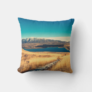 Coussin Vue pittoresque sur le point de vue du sommet du M