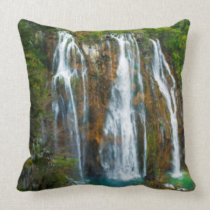 Coussin Vue sur les chutes d'eau, Croatie