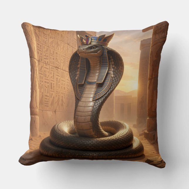 Coussin Wadjet – Egyptian Cobra Goddess´5 (Recto)