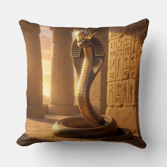 Coussin Wadjet – Egyptian Cobra Goddess´6 (Recto)