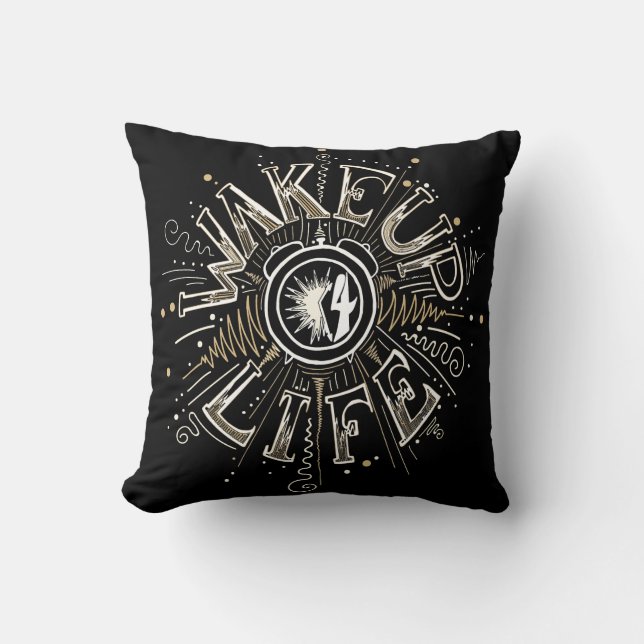 Coussin WAKE UP 4 LIFE quota illustration (Recto)