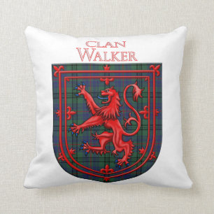 Coussin Walker Tartan Scottish Plaid Lion Rampant