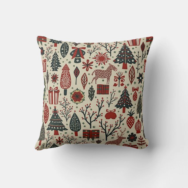 Coussin Warm and sentimental Christmas cushion (Verso)