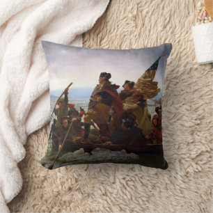 Coussin Washington traversant le Delaware Art