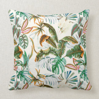 Coussin Watercolor tropical nature