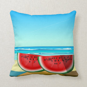 Coussin Watermelon Beach Été Vivement d'été