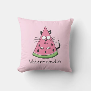 Coussin Watermelon Chat Cute Kids