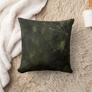 Coussin Web gothique argenté désorganisé