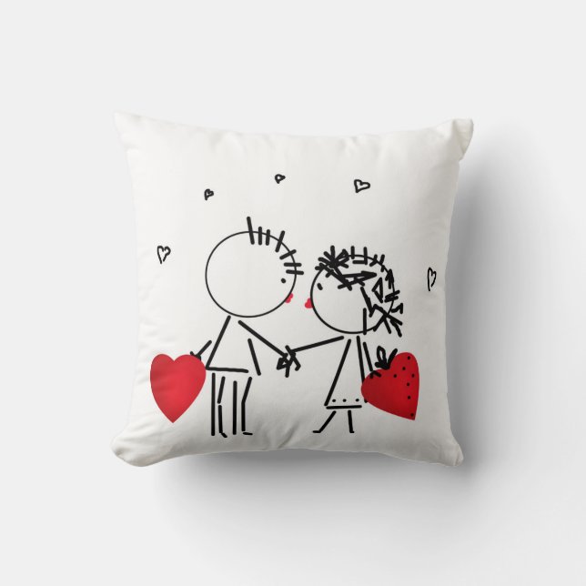 Coussin Wedding, jour de Valentine (Recto)