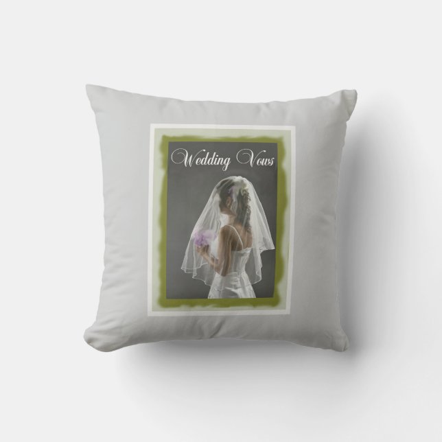 Coussin Wedding vows pillow (Recto)