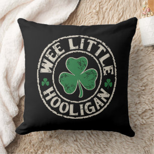 Coussin Wee Little Hooligan Shamrock St Patrick's Day