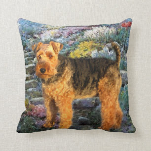 Coussin Welsh Terrier Art