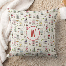 Westies blanches avec accessoires Monogramme lunai