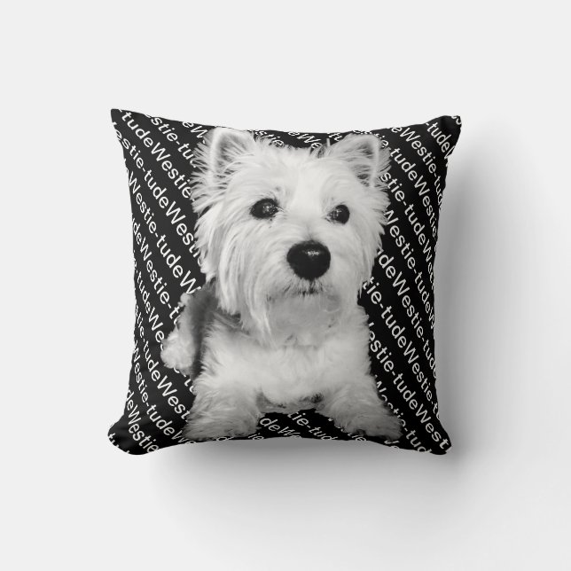Coussin Westietude de Westie (Recto)