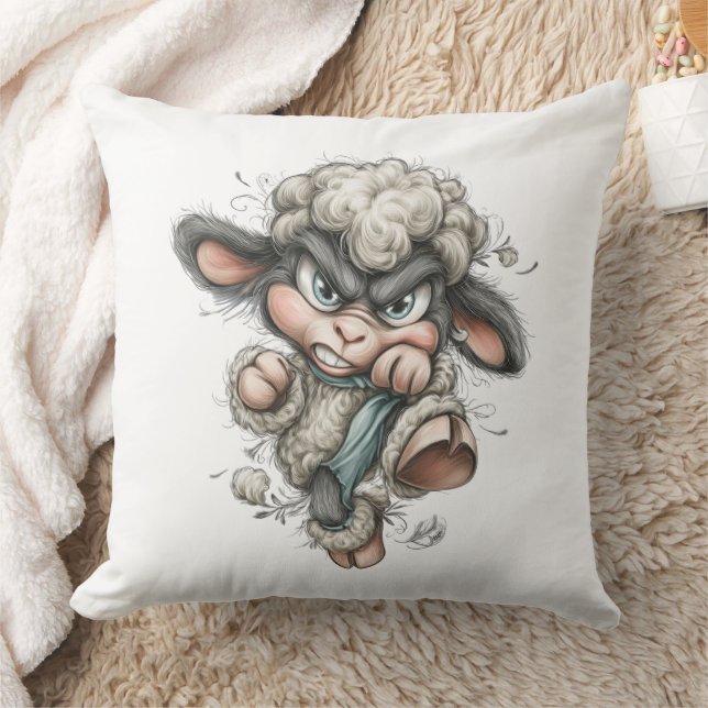 Coussin Whimsical Cute Sheep (Couverture)