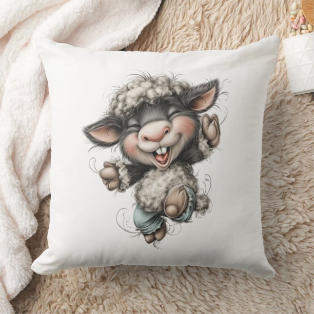 Coussin Whimsical Cute Sheep (Couverture)