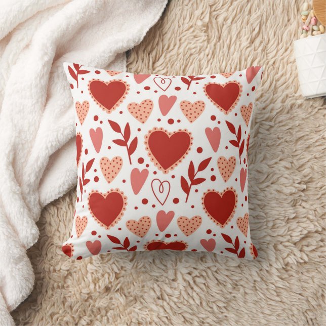 Coussin Whimsical Valentine Motif de coeur (Couverture)