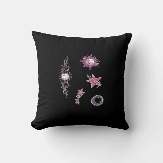 Coussin Whimsigoth - Citation esthétique romantique (Recto)