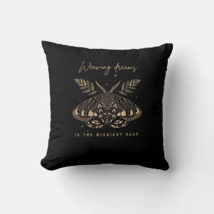 Coussin Whimsigoth Cottagecore Goblincore Mysical Moth Go