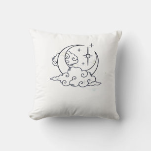 Coussin Whimsigoth Nuages Lune Witchy Classic