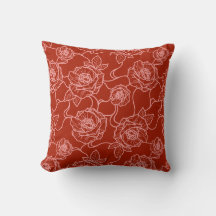 Whispers of Rose, Elegant Line Art Floral