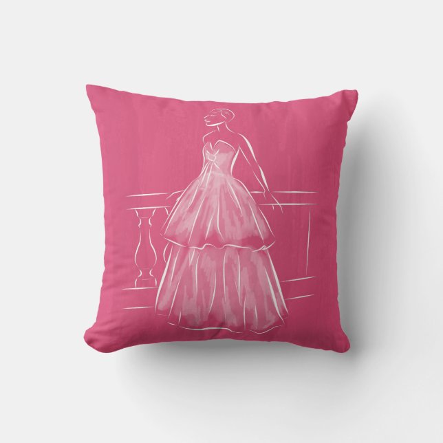 Coussin White Out Gown Espace Négatif (Recto)