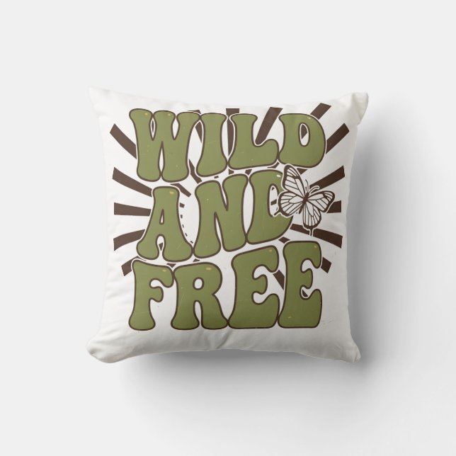Coussin Wild and FREE (Recto)