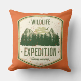 Coussin WildLife Expédition Extérieur Vacances été Famille