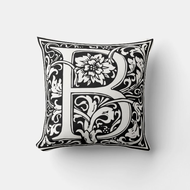 Coussin William Morris Alphabet "B" (Recto)