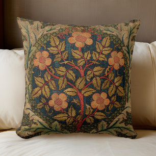 Coussin William * Morris Arbre Floral Rose Wreath