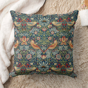 Coussin William Morris Art Jeter Pillow Strawberry Thief