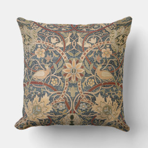 Coussin William Morris Bullerswood Art Vintage Oiseaux