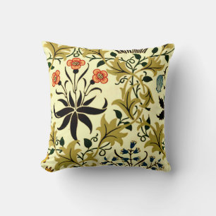 Coussin William Morris - Celadine, motif populaire,