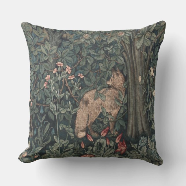 Coussin William Morris Faune sauvage Fox (Recto)