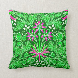 Coussin William Morris Hyacinth Imprimer, Lime Green