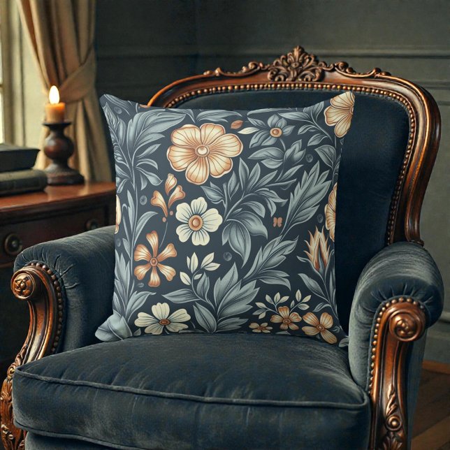 Coussin William Morris Inspired Botanical Style Pattern (Créateur téléchargé)