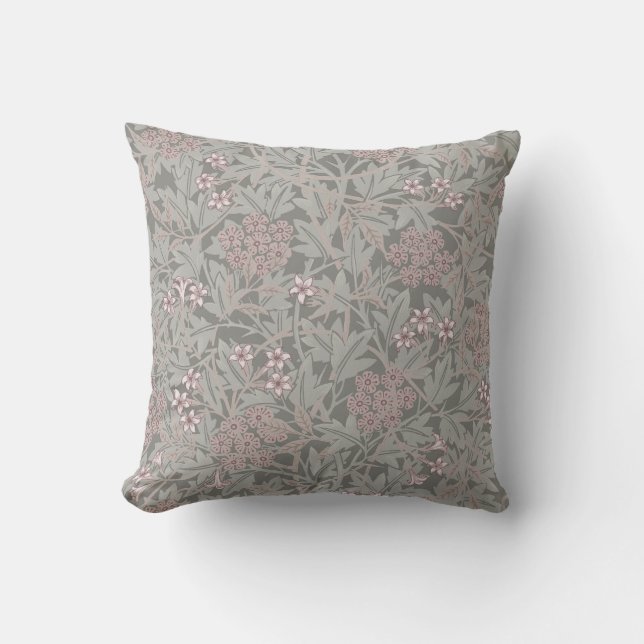 Coussin William Morris Jasmine Motif de fleurs (Recto)