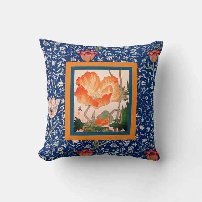 Coussin William Morris JETTE UN OREILLARD AVEC TULIP ET PO (Recto)