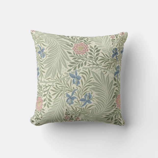 Coussin William Morris Larkspur Fond d'écran floral (Recto)